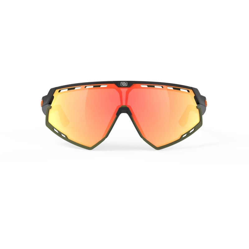 Okulary RUDY PROJECT DEFENDER STRIPES BLACK MATTE/ OLIVE - MULTILASER ORANGE