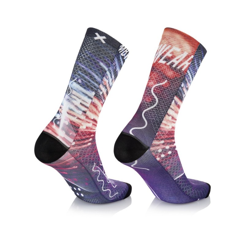 MB WEAR Skarpety : Socks Fun EVO Speed pink L/XL MB WEAR Skarpety : Socks Fun EVO Speed pink L/XL
