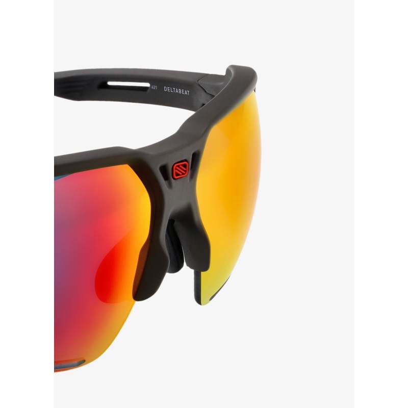 Okulary RUDY PROJECT DELTABEAT CHARCOAL MATTE - MULTILASER RED
