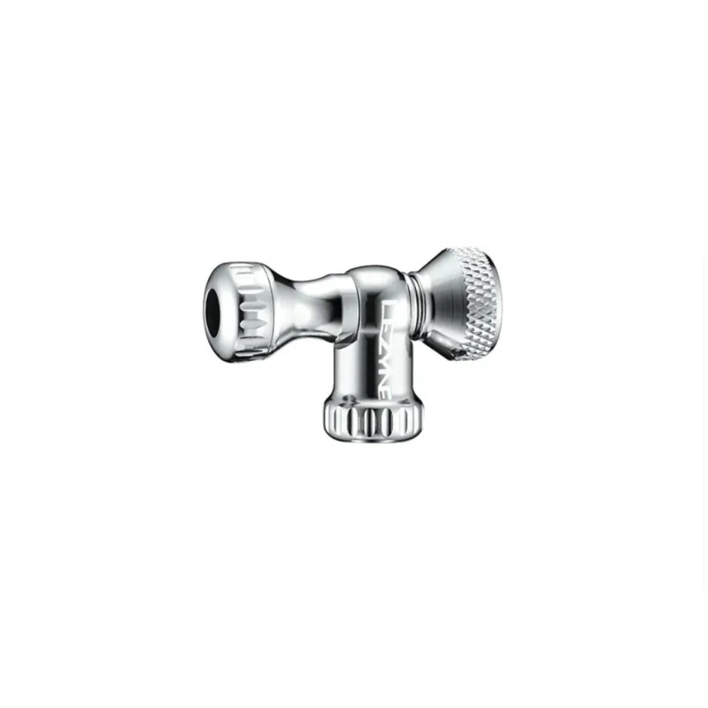 Końcówka do pompki na naboje CO2 LEZYNE Control Drive CNC srebrna Końcówka do pompki na naboje CO2 LEZYNE Control Drive CNC srebrna