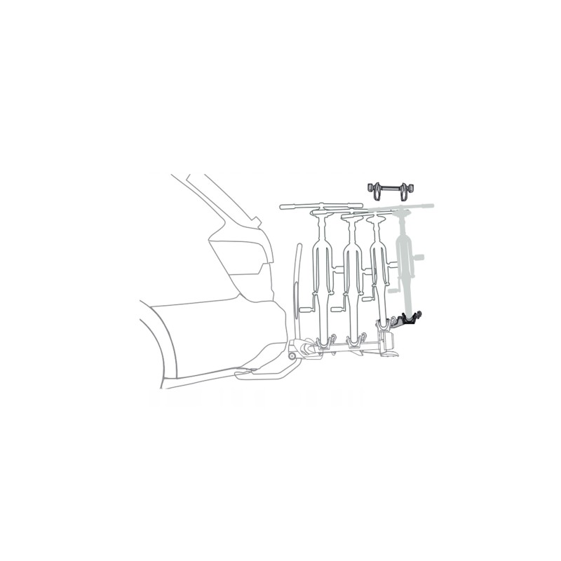 Yakima JustClick EVO +1 - przystawka na dodatkowy rower Yakima JustClick EVO +1 - przystawka na dodatkowy rower