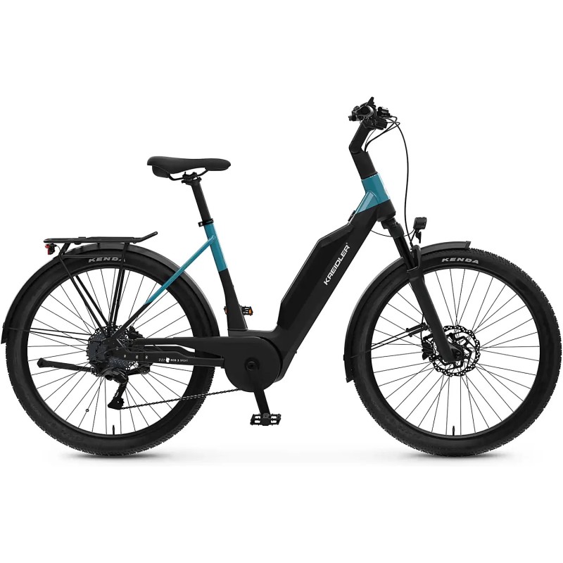 Kreidler Eco3 Sport Wave czarno-turkusowy mat 545Wh - rower elektryczny