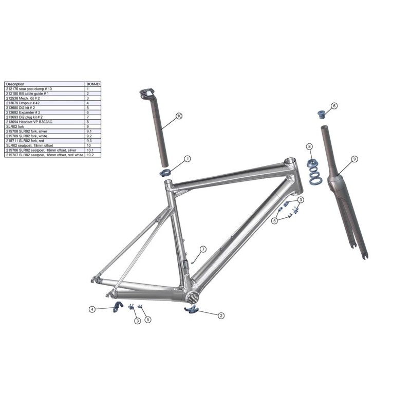 Łozyska sterów BMC Headset SLR02 / SLR03 (VP B302AC) Łozyska sterów BMC Headset SLR02 / SLR03 (VP B302AC)
