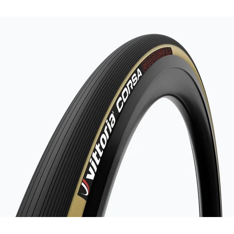 Opona VITTORIA Corsa G2.0 700x25C, czarno-beżowa, zwijana Opona VITTORIA Corsa G2.0 700x25C, czarno-beżowa, zwijana