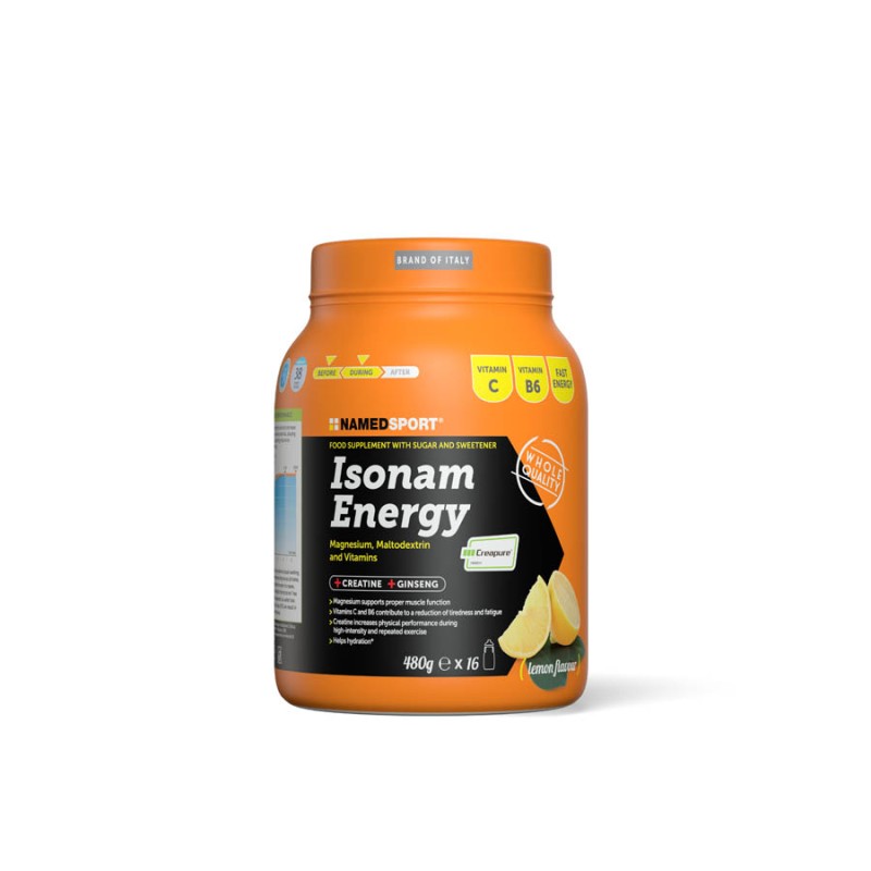 NAMED Isonam Energy 480g - cytryna izotonik 16 porcji NAMED Isonam Energy 480g - cytryna izotonik 16 porcji